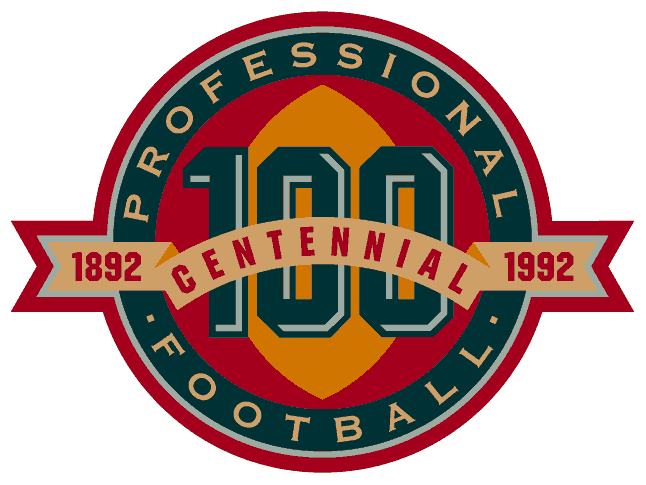 National Football League 1992 Anniversary Logo vinyl decal